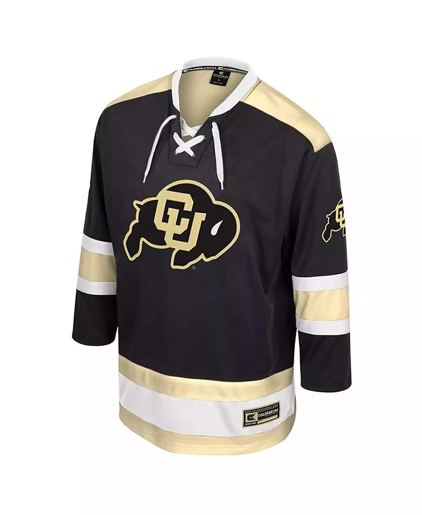 Colosseum Men
s Black Colorado Buffaloes Athletic Machine Fashion Hockey Jersey 2