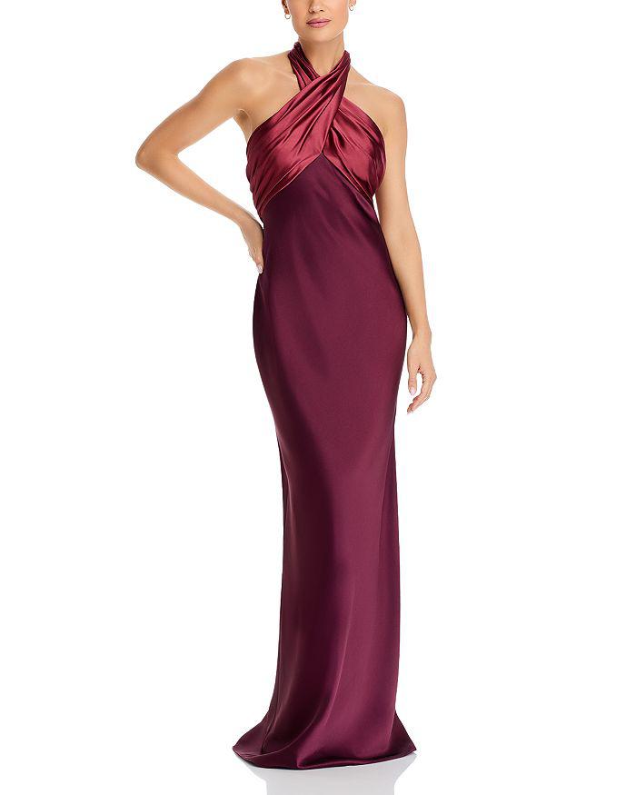 Amsale Halter Gown