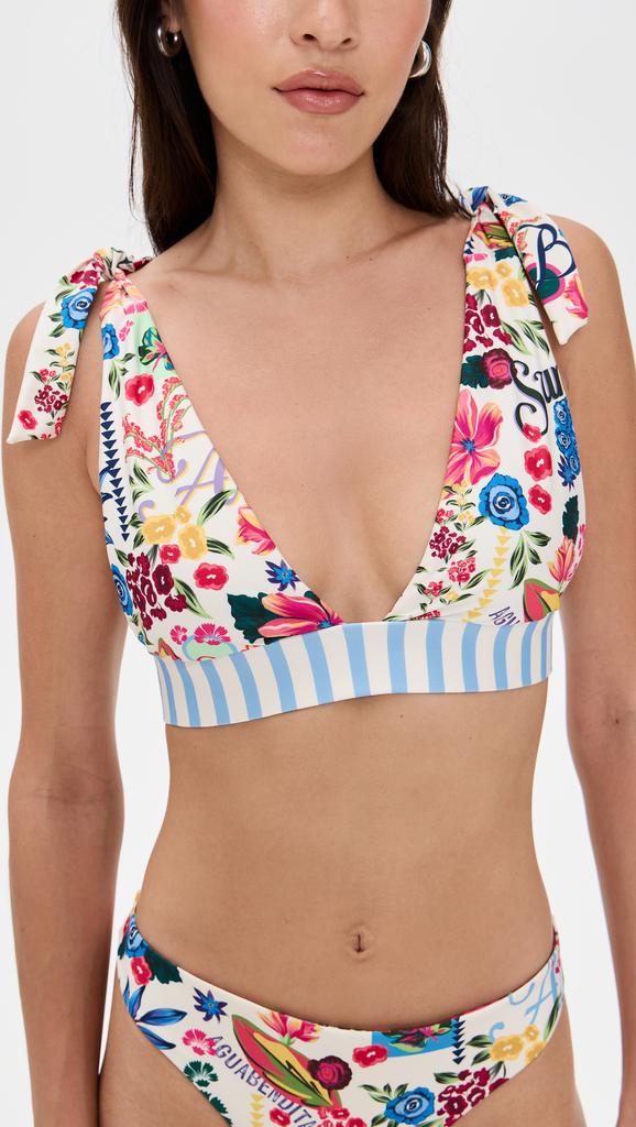 Agua Bendita Laurie Citrus Bikini Top