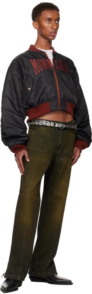 Mowalola Brown Midi Jeans 4