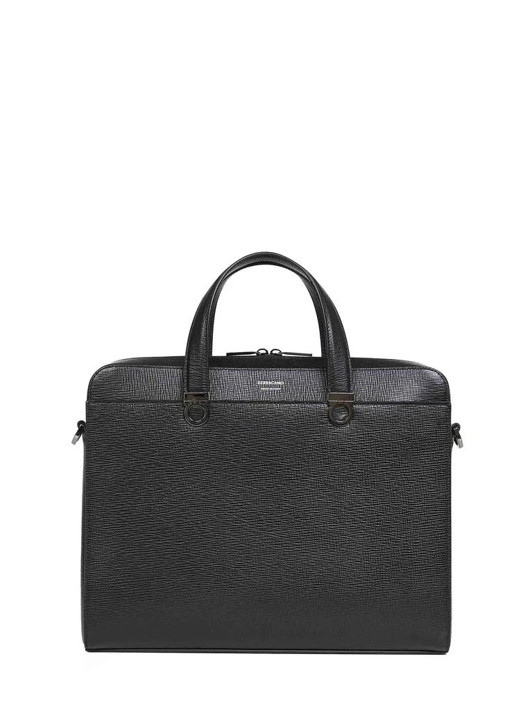 Salvatore Ferragamo FERRAGAMO | Black Gancini briefcase | Man | PZ