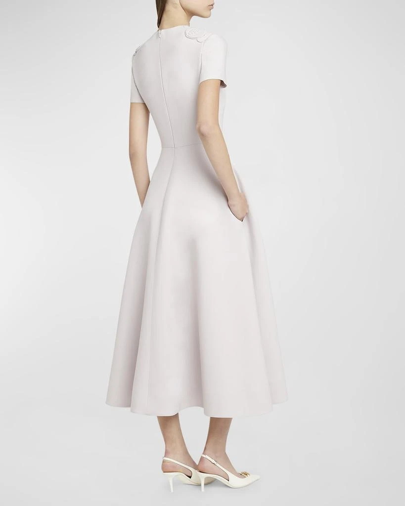 Valentino Flower Embroidered Midi Dress 5