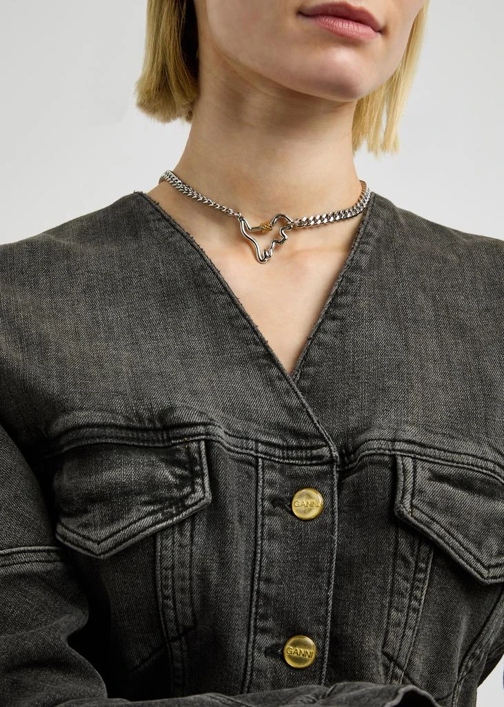 Coach Rexy carabiner chain necklace  2