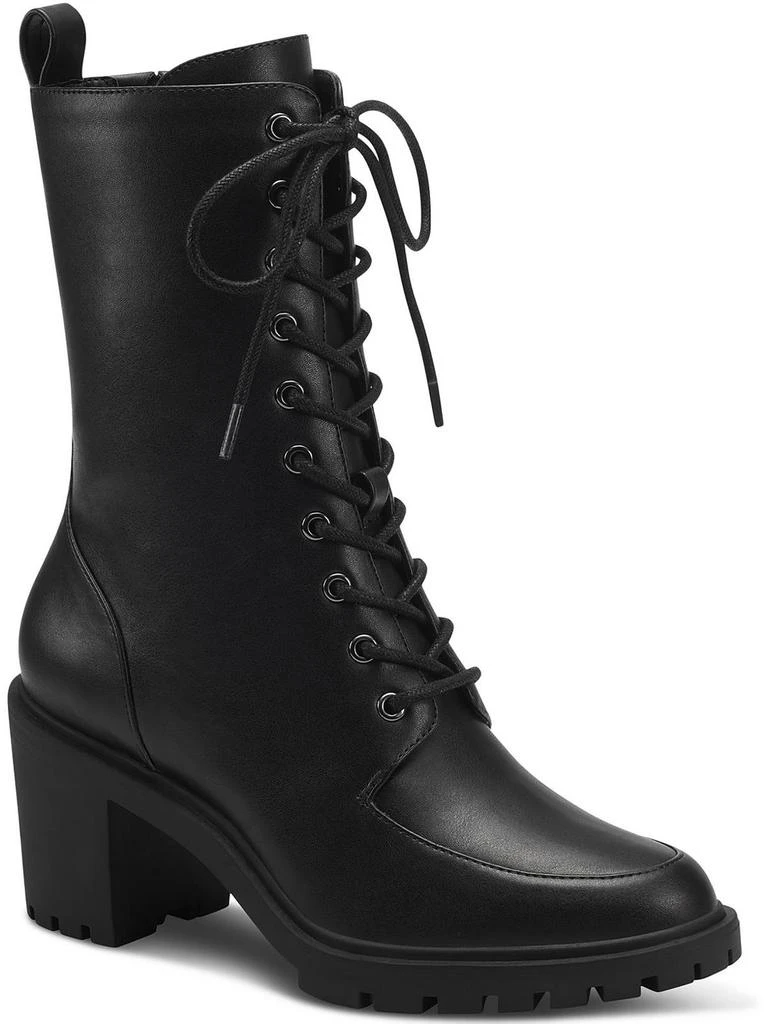 Alfani Blaire Womens Lace Up Lug Sole Booties 4