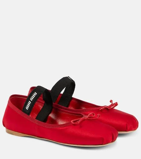 Miu Miu Satin ballet flats 1