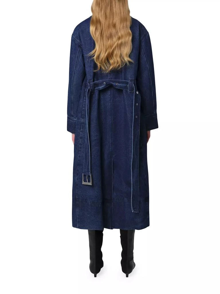 Apparis Tate Denim Trench Coat 4