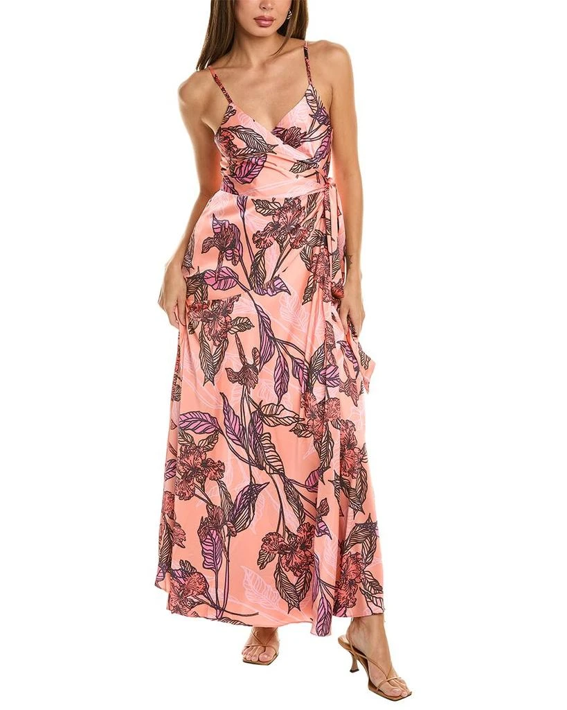 Hutch Bardot Maxi Wrap Dress