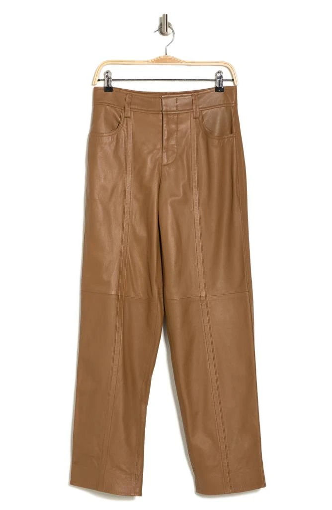 Vince Seam Front Straight Leg Leather Pants 3