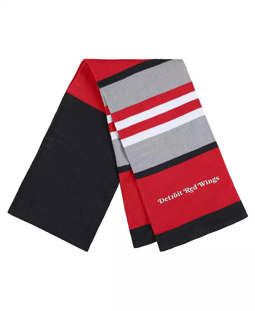 WEAR by Erin Andrews Women's Detroit Red Wings Stripe Glove and Scarf Set