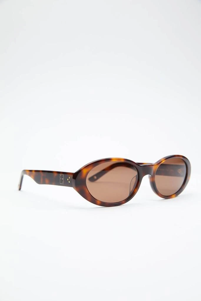 IN THE MOOD FOR LOVE Caroline Bk Sunglasses With Chain In Tortoise 5