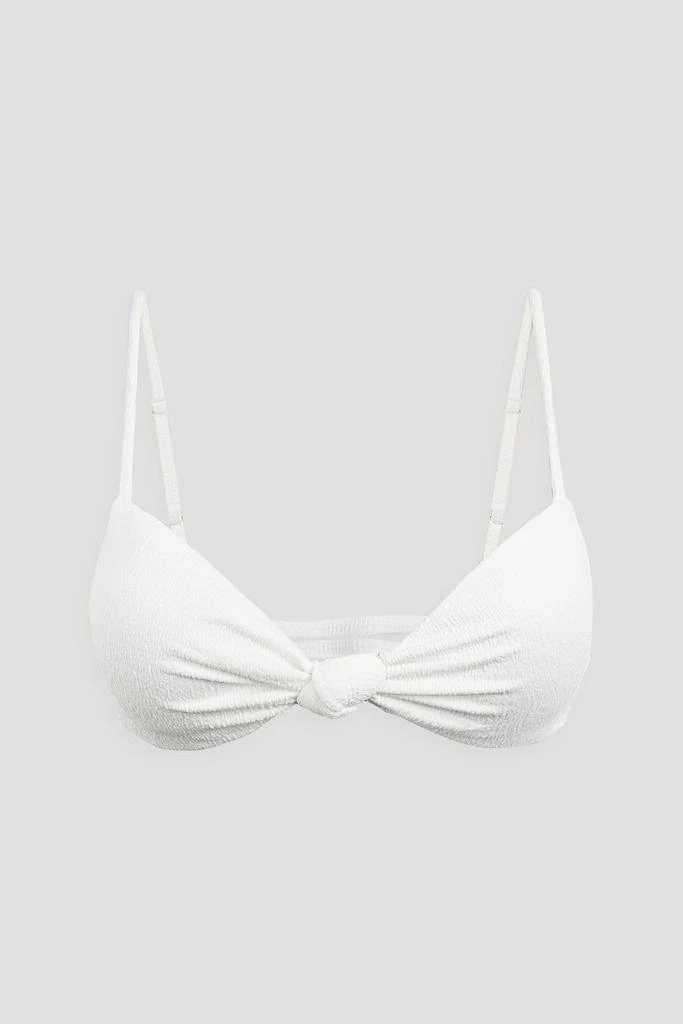 VIX PAULA HERMANNY Cloqué knotted bikini top 1