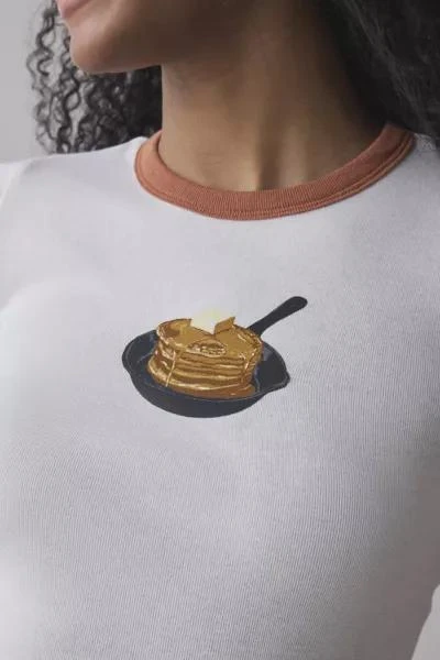 Kimchi Blue Kimchi Blue Too Perfect Pancakes Graphic Ringer Baby Tee 2