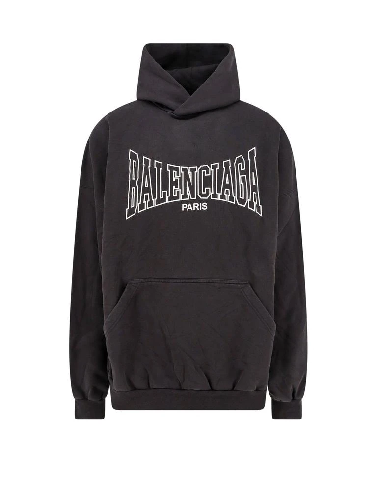 Balenciaga Balenciaga Paris Logo Printed Hoodie 1
