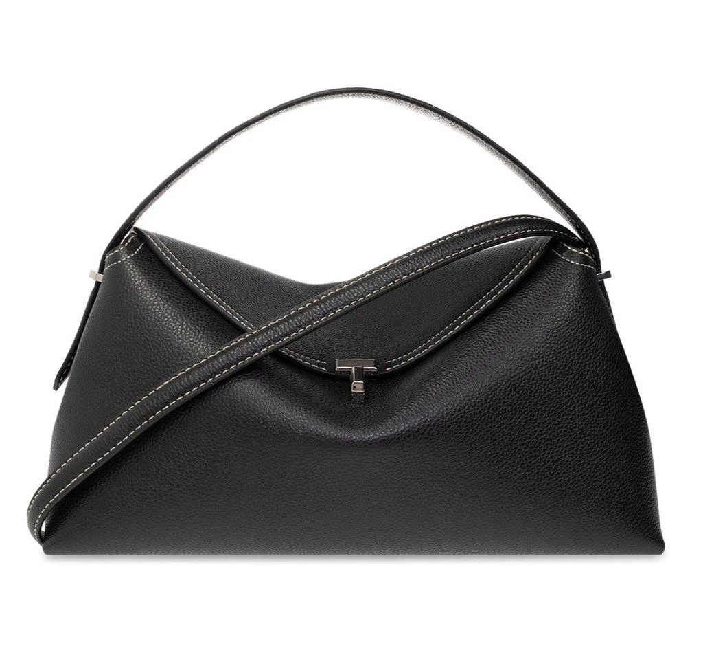 Totême Totême Logo Plaque Foldover Top Tote Bag 1