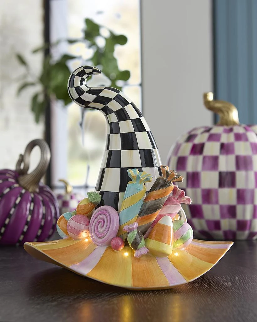 MacKenzie-Childs Trick or Treat Illuminated Witch's Hat 1
