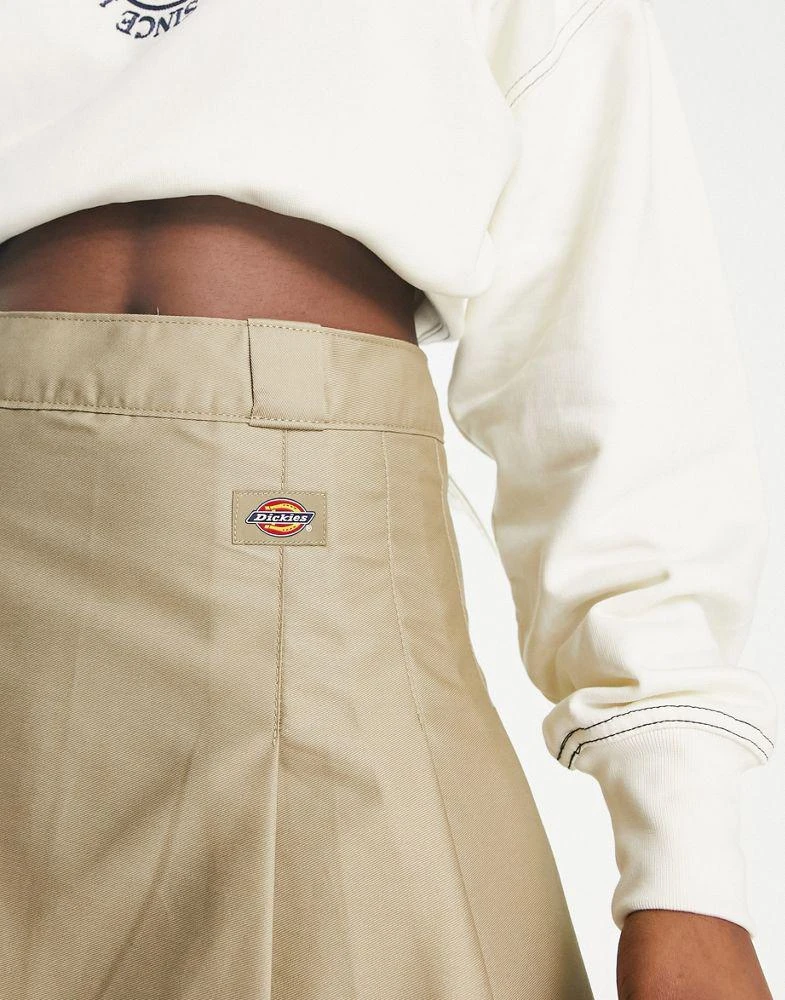 DICKIES Dickies elizaville pleated skirt in khaki 2