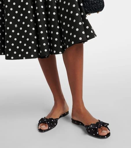 Dolce 
Gabbana Polka-dot satin mules 7