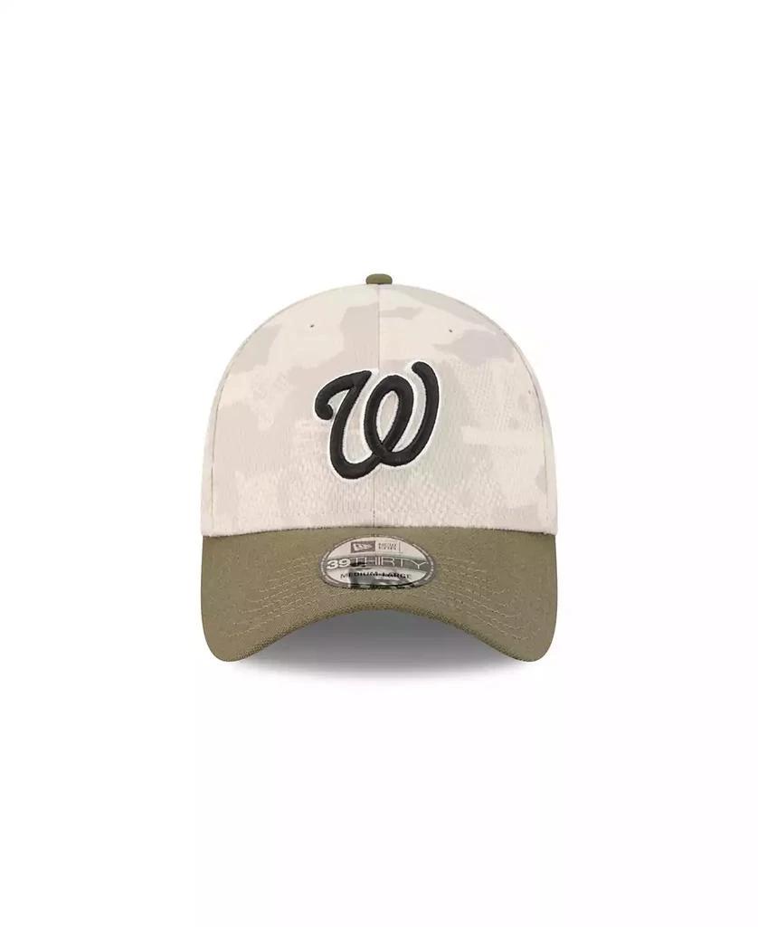 New Era Men's Light Beige/Olive Washington Nationals 2025 Armed Forces Day 39THIRTY Flex Hat 3
