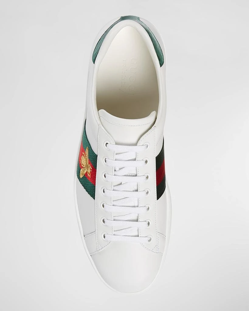 Gucci Men's New Ace Embroidered Low-Top Sneakers 5