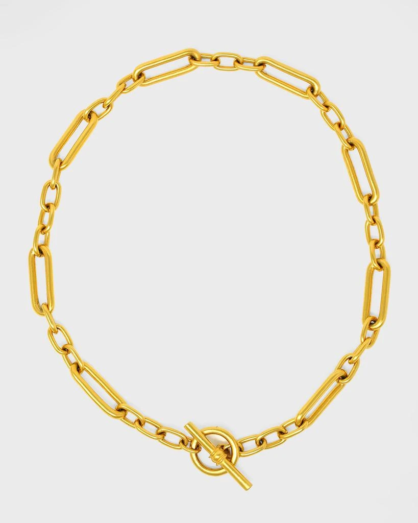 Ben-Amun Gold Oval Link Chain Necklace 1