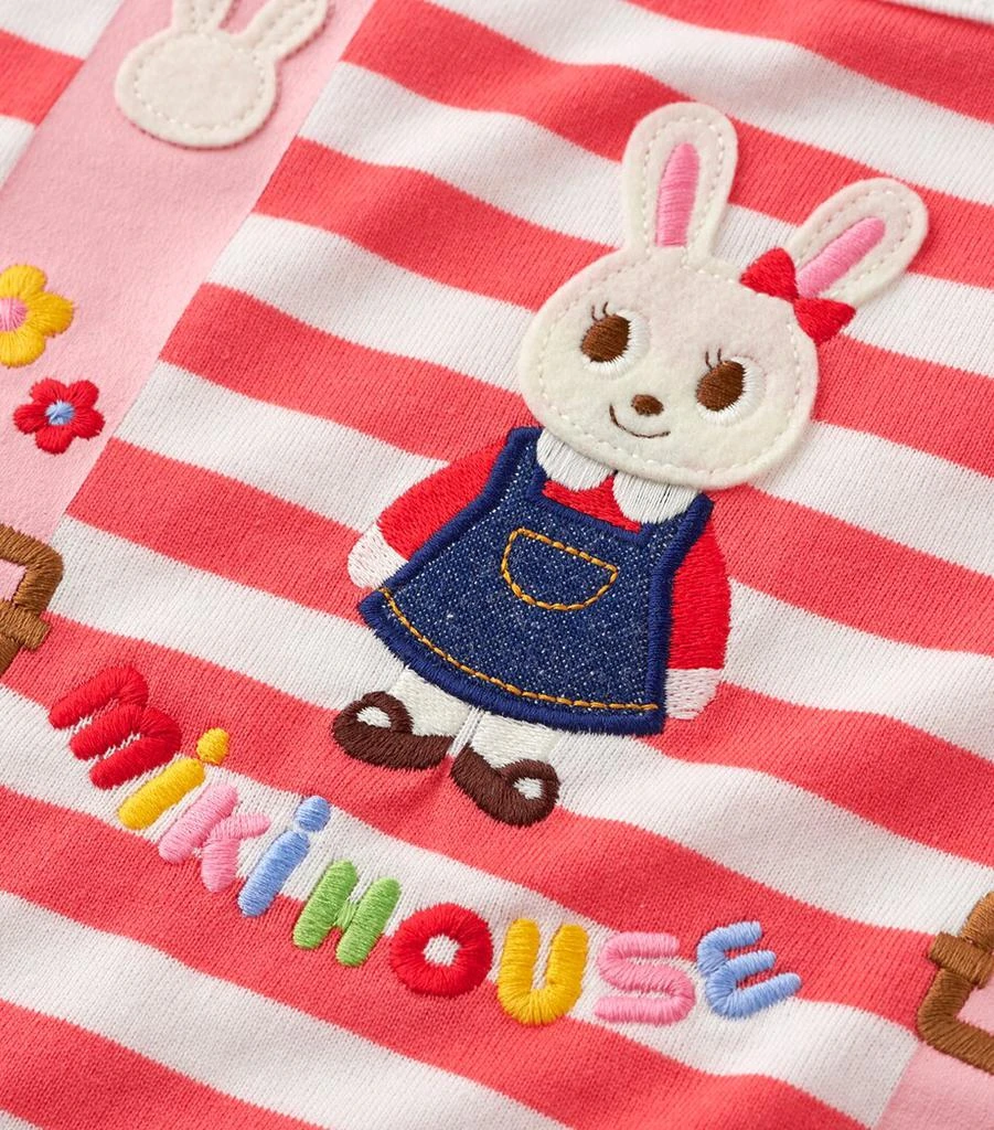 Miki House Cotton Striped Logo T-Shirt (2-7 Years) 3