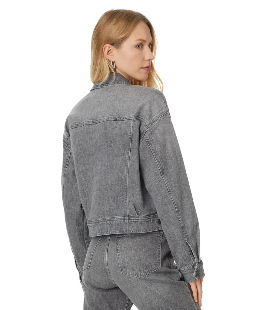 Madewell Denim Clean Crop Oversized Jeans Jacket in Hallandale Wash 2