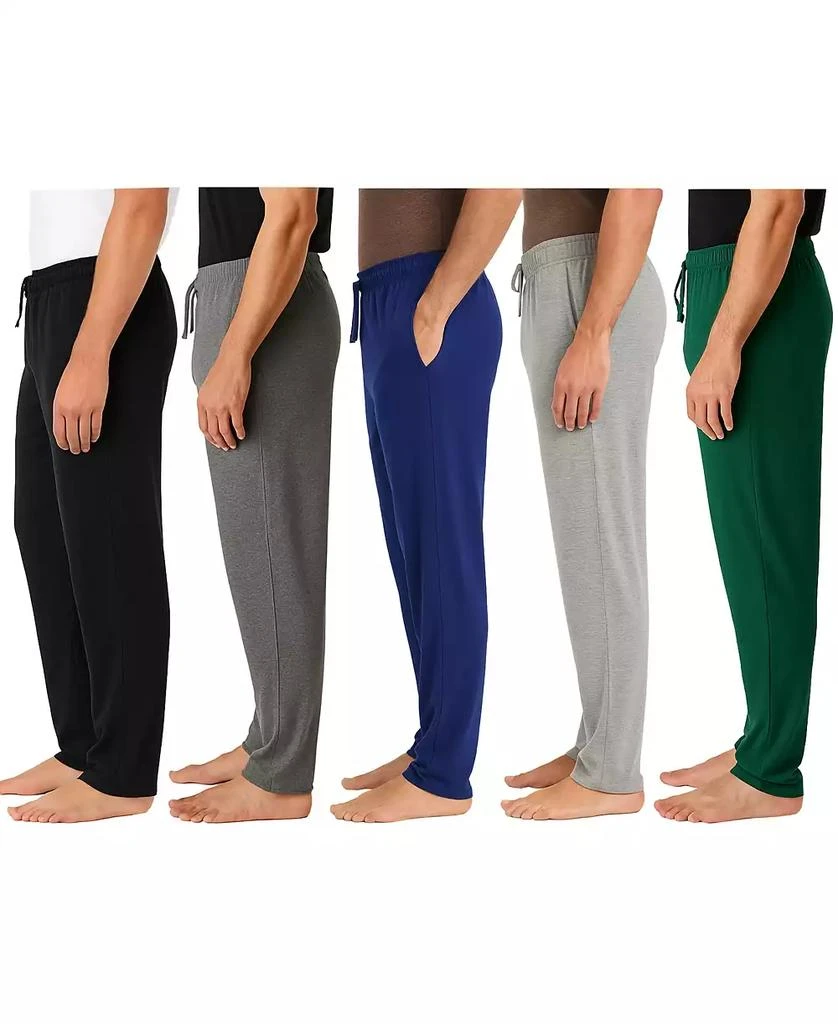 Galaxy By Harvic Men's 5-Pack Modern Fit Classic Lounge Pants 2