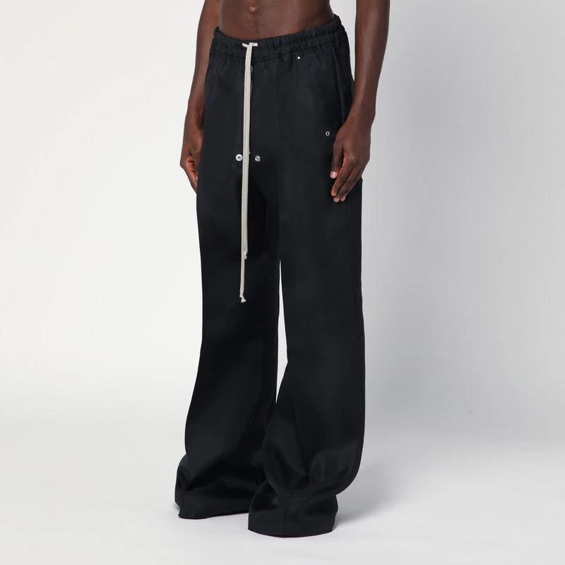 Rick Owens Wide Bela black pants in silk 3