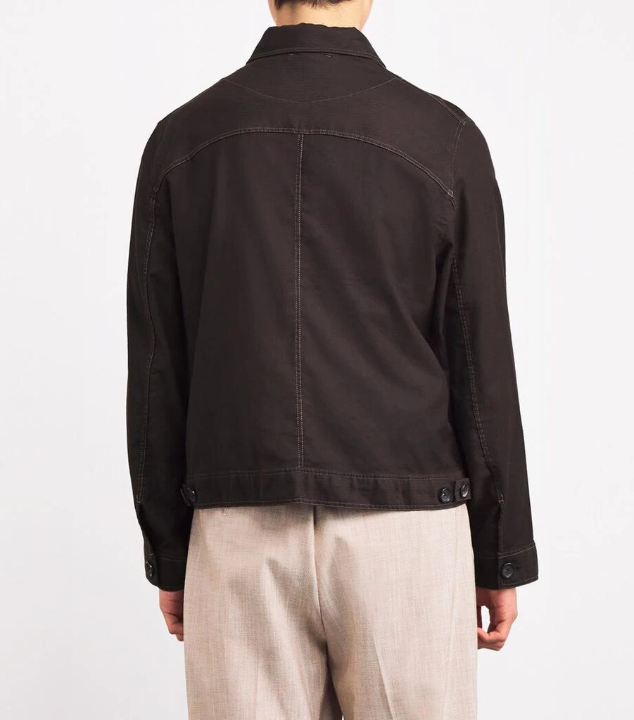 Oliver Spencer Linen-Blend Buffalo Jacket 4