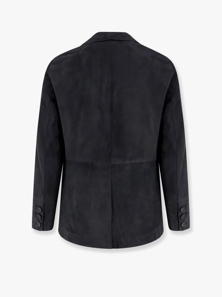 D-FOUR Suede jacket with peak lapel 2
