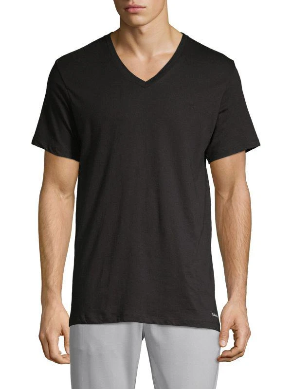 Calvin Klein Cotton Classics 3-Pack V Neck Undershirts 2