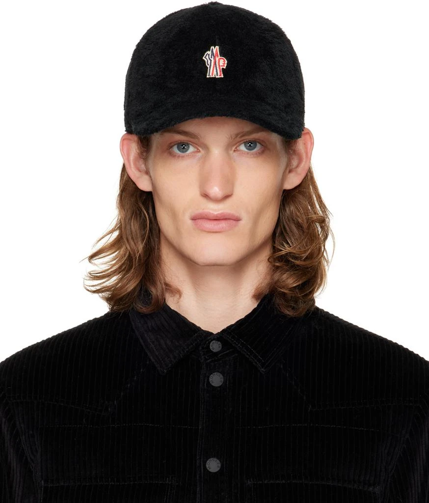 Moncler Black Embroidered Cap 1