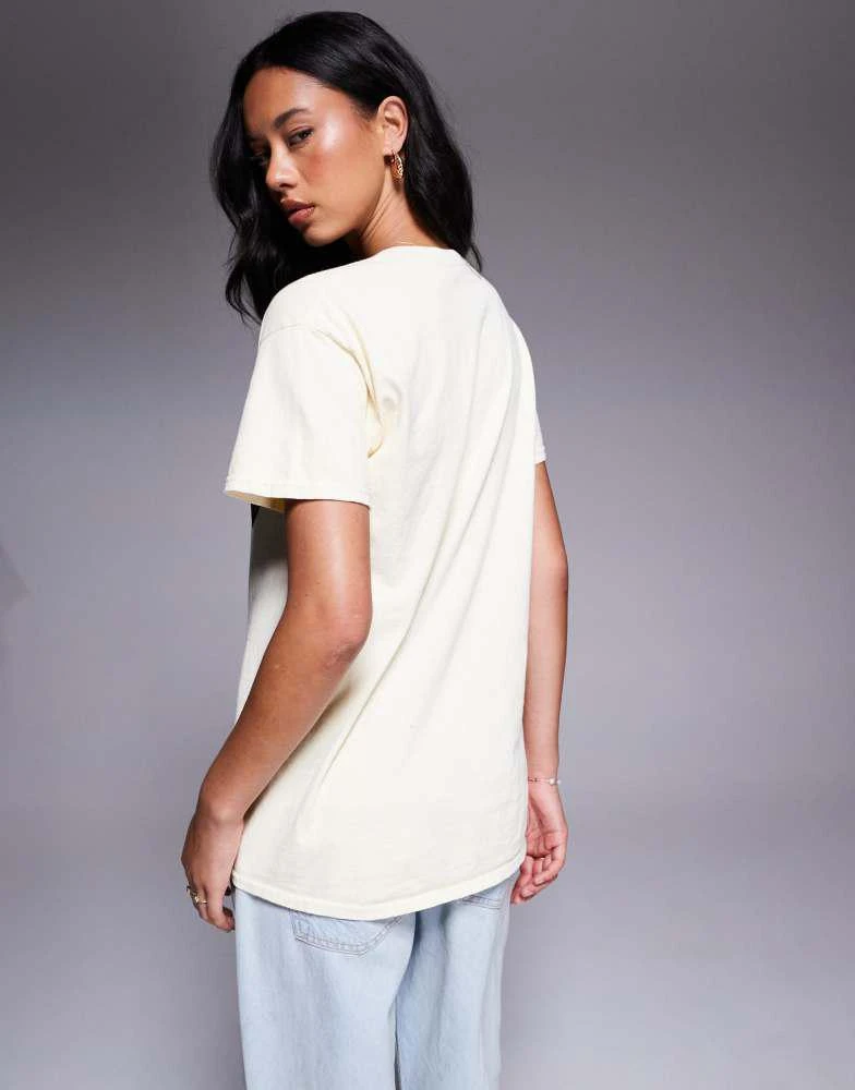 River Island River Island leopard print bikini t-shirt in cream 3