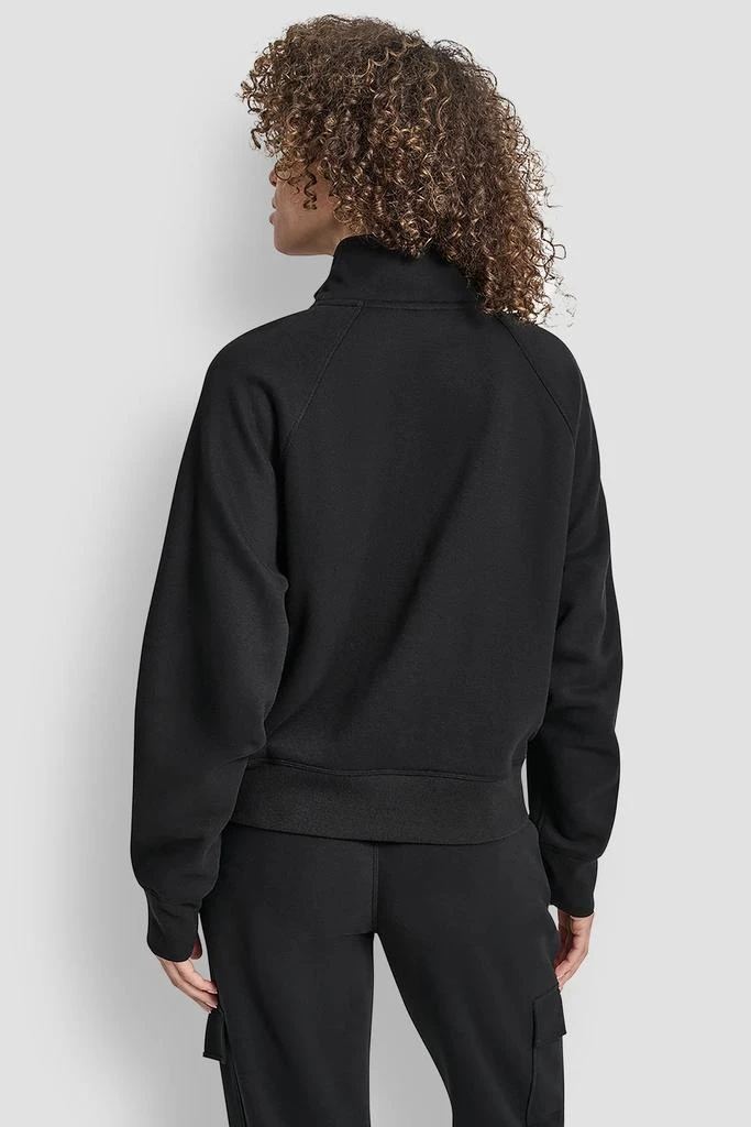 DKNY LOGO-EMBELLISHED HALF-ZIP SWEATSHIRT 2