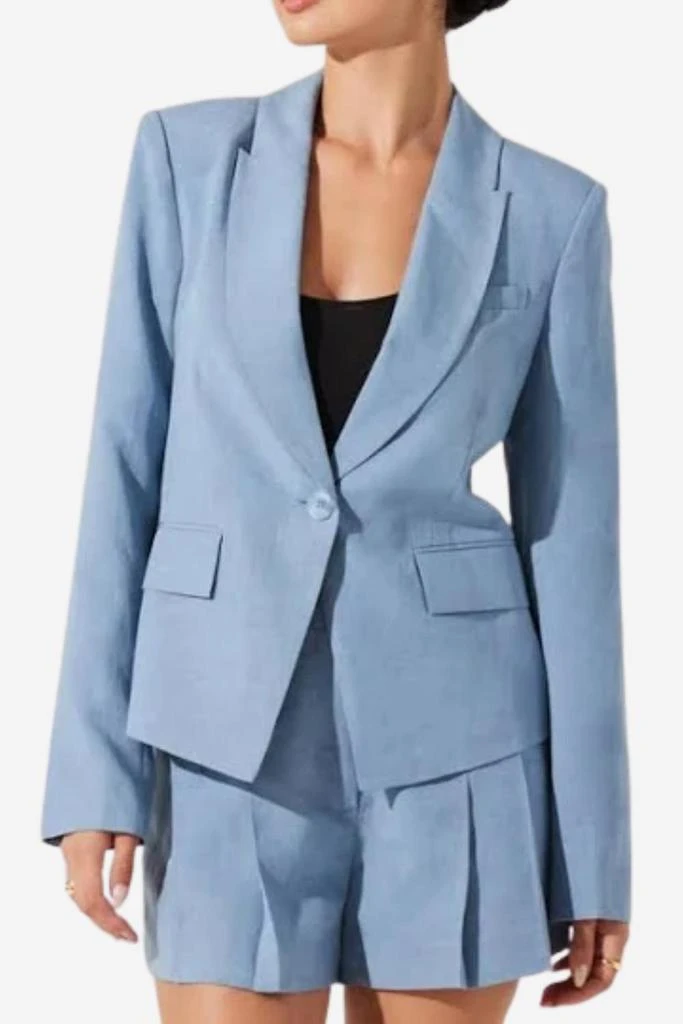 ASTR Women
s Artice Blazer In Blue 4