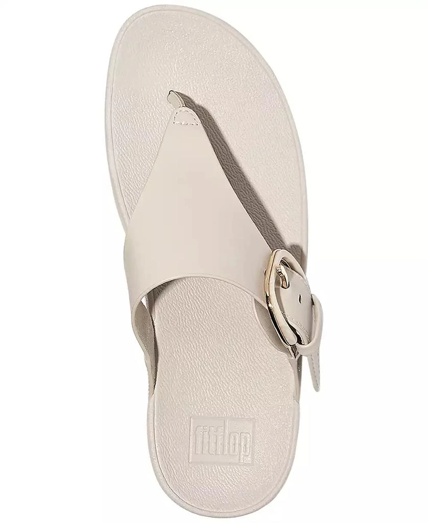FitFlop Women's Lulu Resin-Buckle Leather Sandals 3
