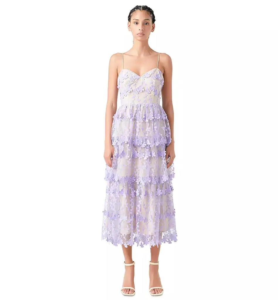 endless rose crochet layered midi dress Endless Rose Crochet Layered Midi Dress