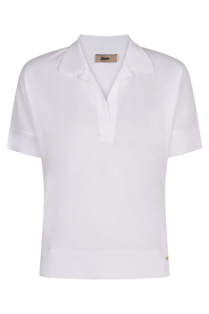 Herno White jersey T-shirt with scarf - T-Shirts - BeyondStyle