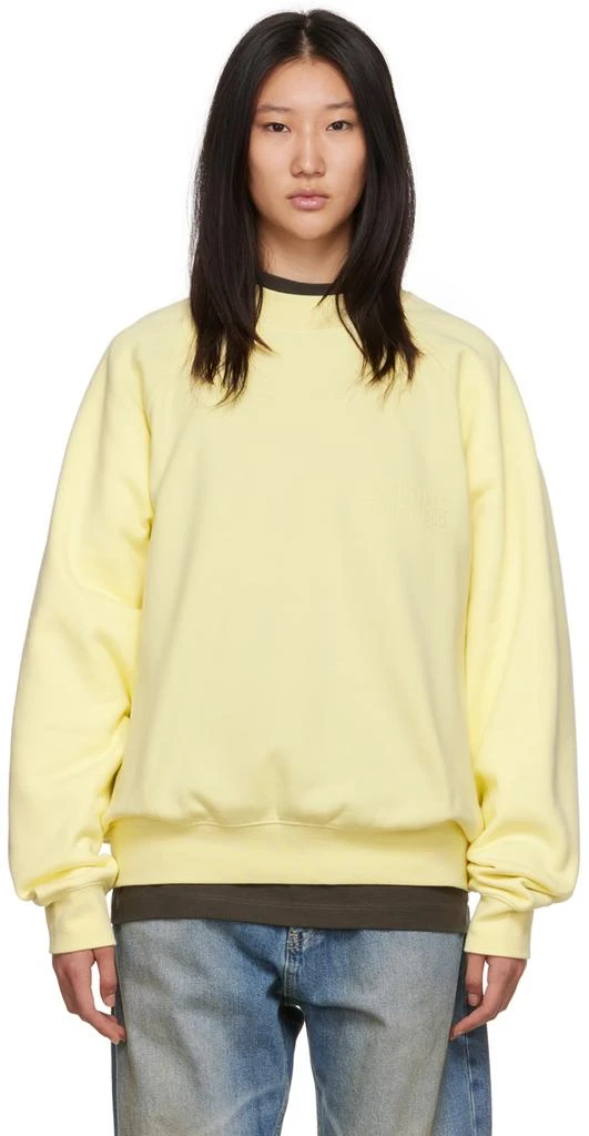 Fear of God ESSENTIALS Yellow Crewneck Sweatshirt 1