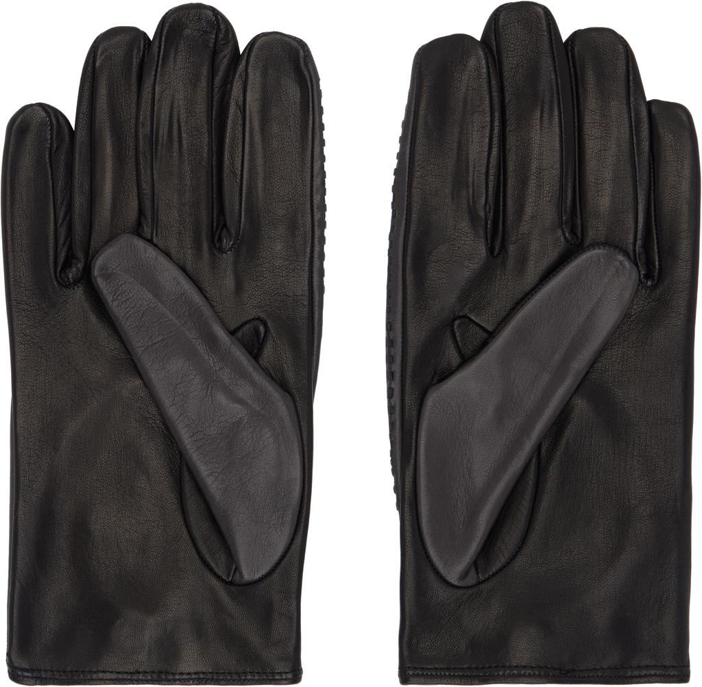 Omar Afridi Black Nappa Driving Gloves