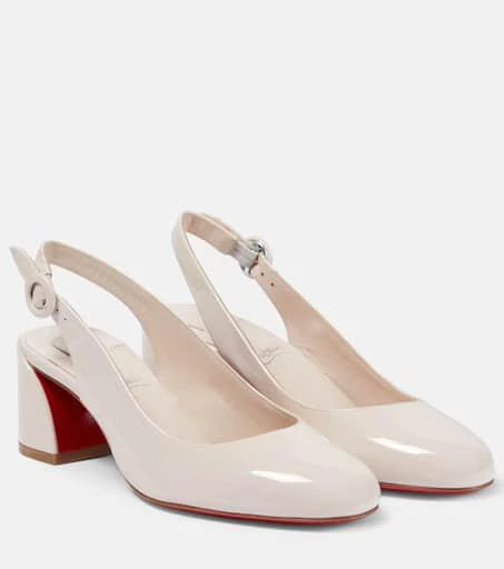 Christian Louboutin So Jane patent leather slingback pumps 1