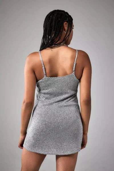 Urban Outfitters UO Alexa Sequin Knit 90s Mini Dress 8