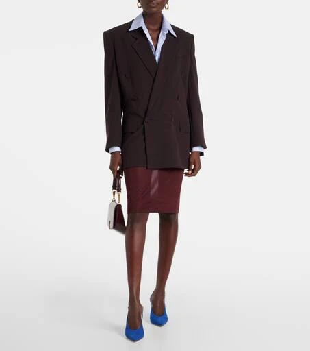 Gianvito Rossi Robbie suede slingback pumps 3