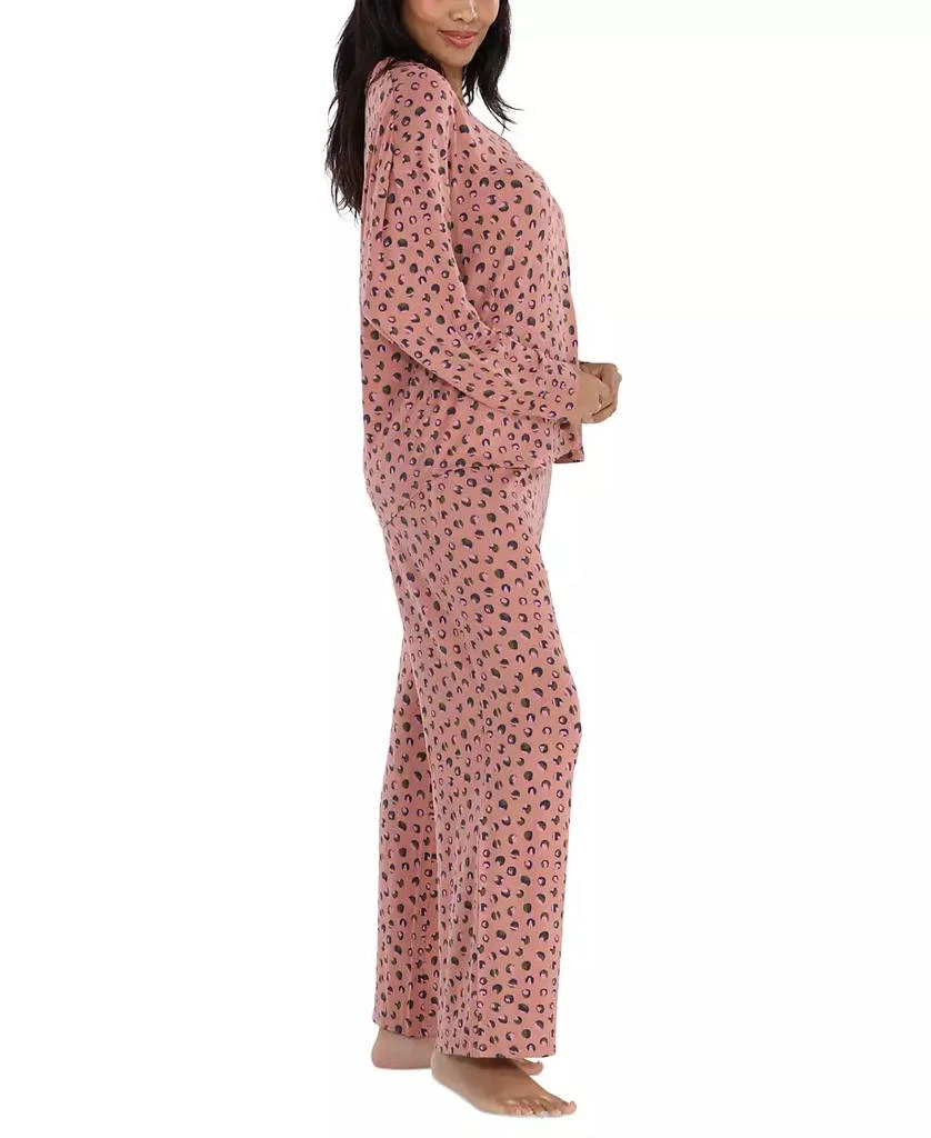 Honeydew Intimates Women's 2-Pc. Henley French Terry Pajamas Set 3