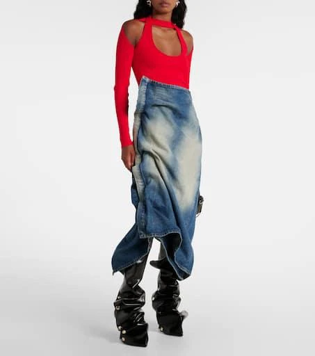 Y/Project Denim maxi skirt 2