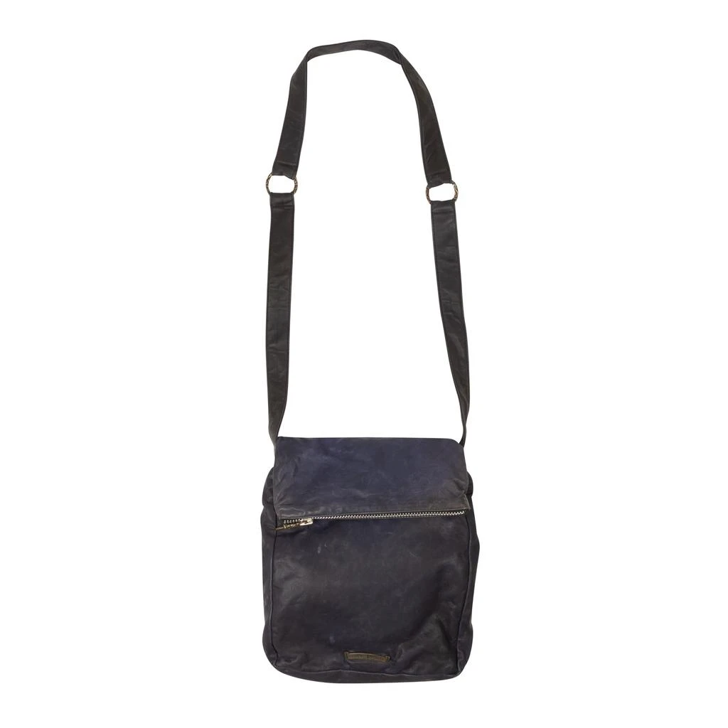 Chrome Hearts Leather Messenger Bag - Navy Blue 1