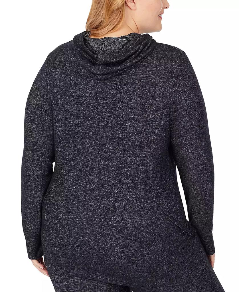 Cuddl Duds Plus Size SoftKnit Long-Sleeve Tunic Hoodie