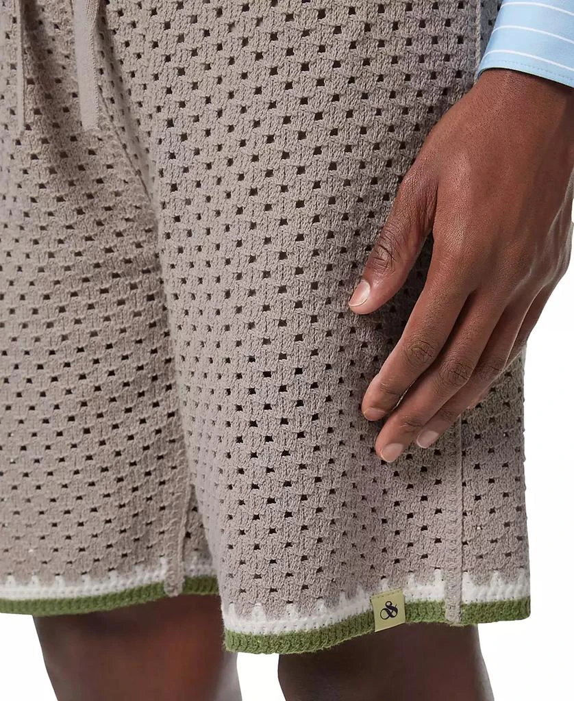 Scotch & Soda Men's Relaxed-Fit Knit Crocheted Shorts 4