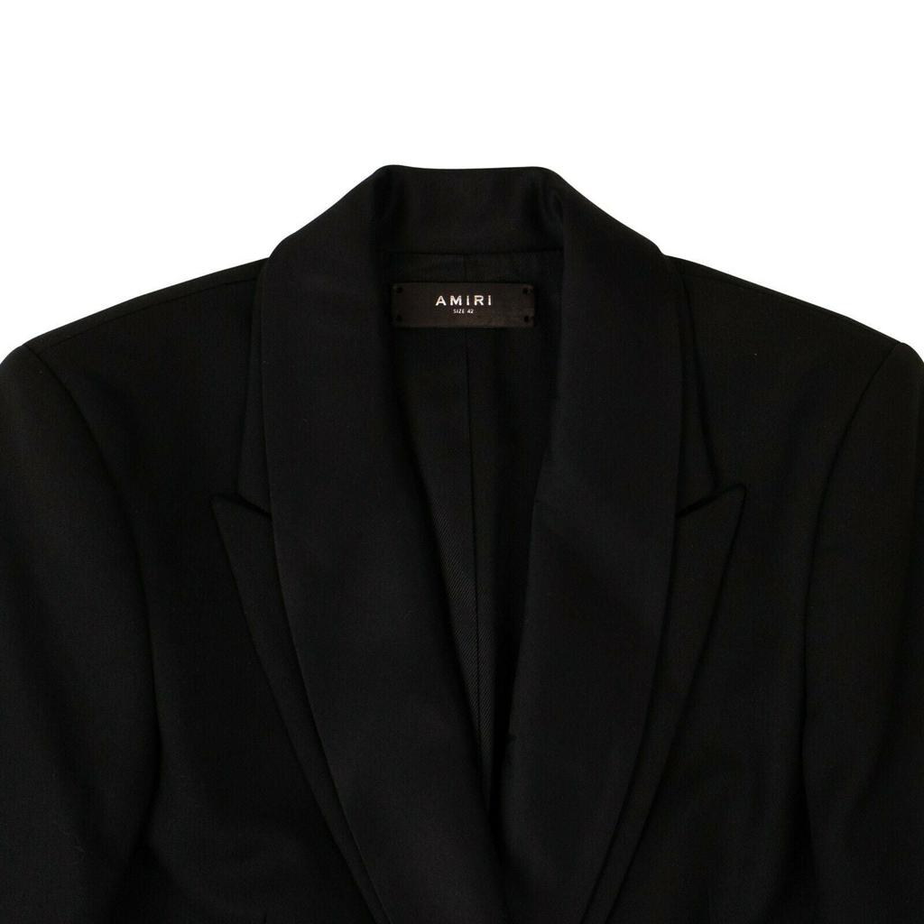 AMIRI Women's Black Double Collar Blazer