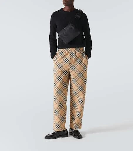 Burberry Checked track pants 2